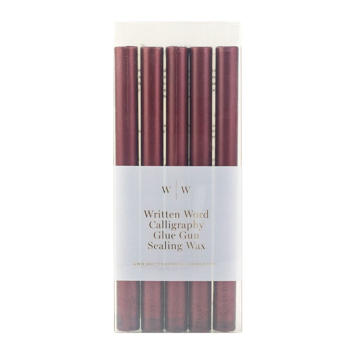 Written Word Crimson Glue Gun Sealing Wax Box of 5