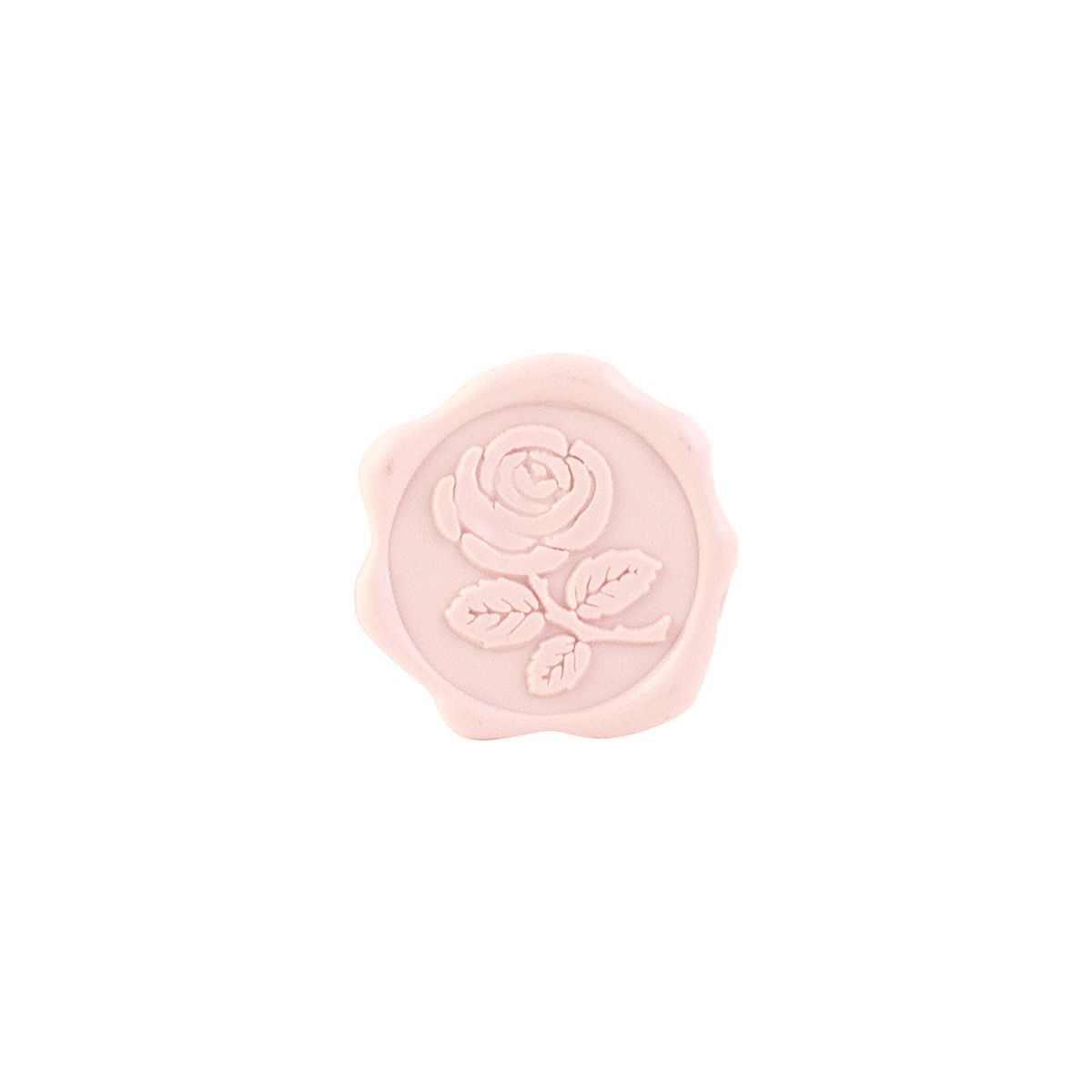 Adhesive Wax Seals Blush Pink Rose - Set of 25