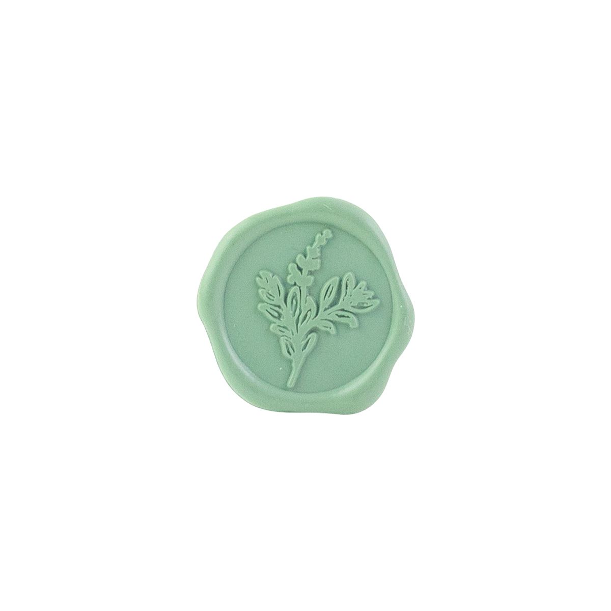 Botanical Adhesive Wax Seals Sage Green - Set of 25