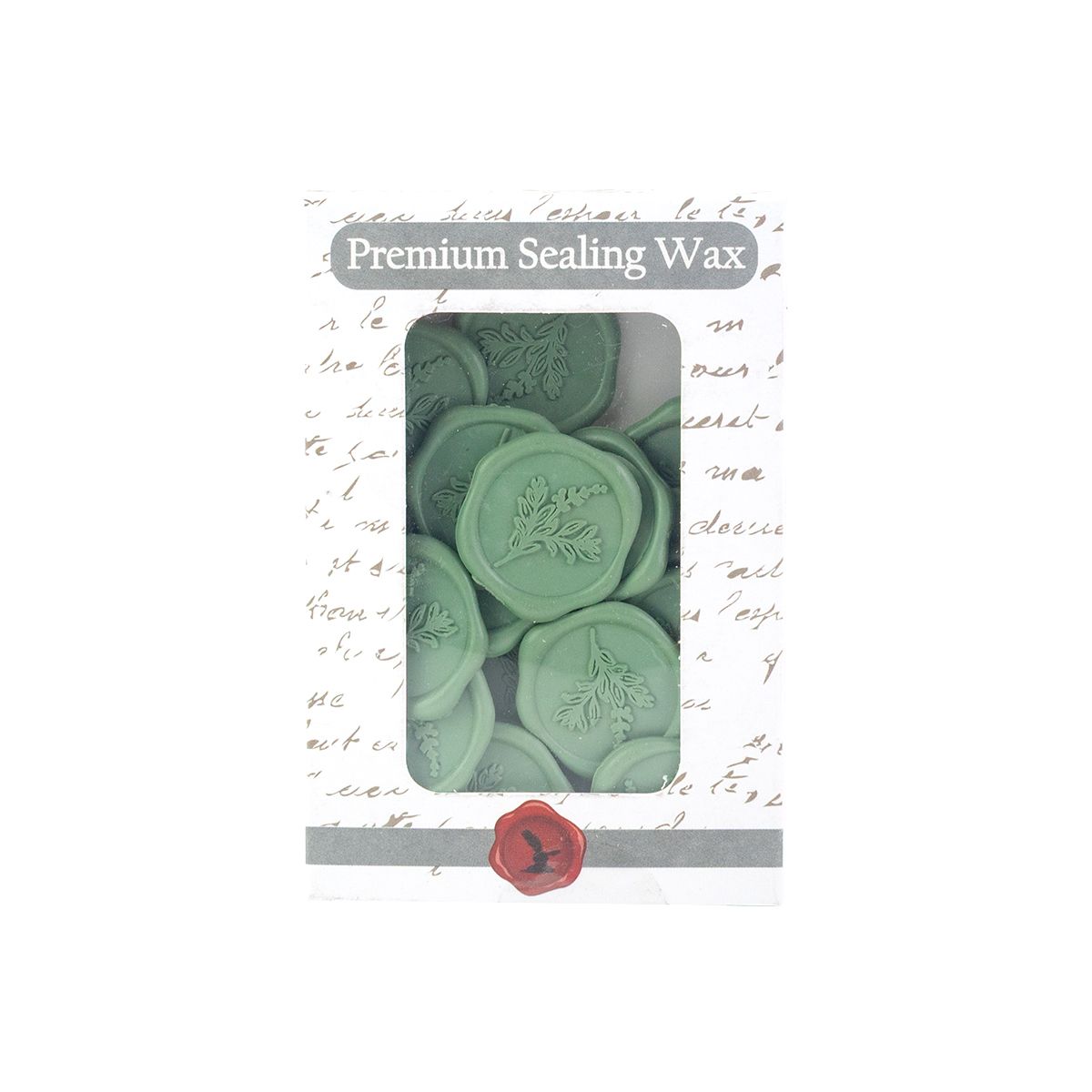 Freund Mayer Botanical Adhesive Wax Seals Sage Green - Set of 25