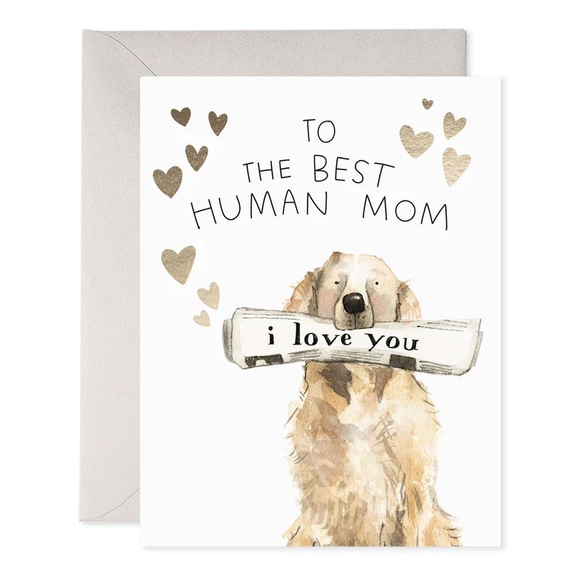 Zyulin Dog Mom Mother's Day Card, Cute Mothers Day Card...