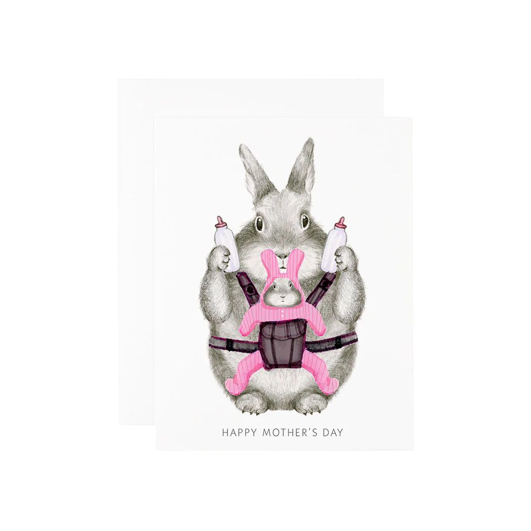 Mom Bunny Mother&#39;s Day Card