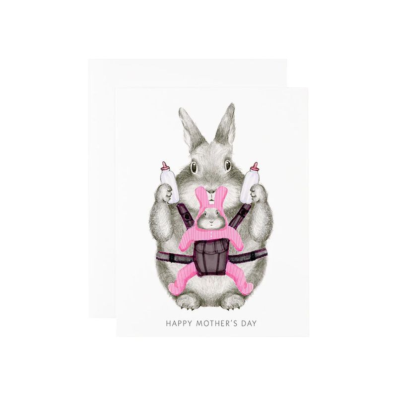 Mom Bunny Mother&#39;s Day Card