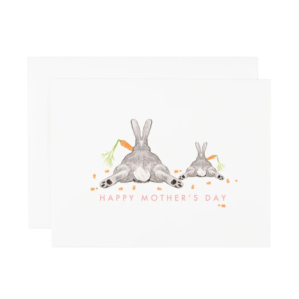 Mom and Baby Bunny Mother&#39;s Day Card