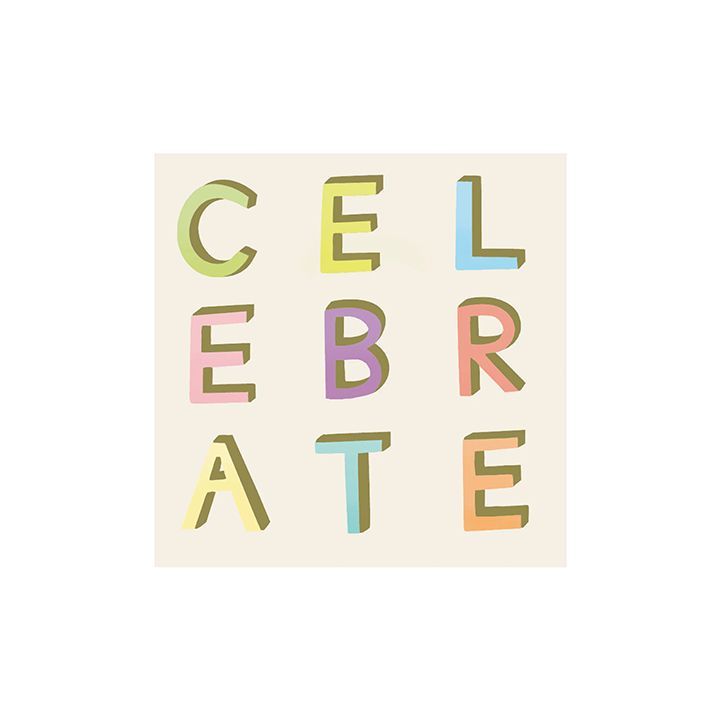 Celebrate Cocktail Napkin