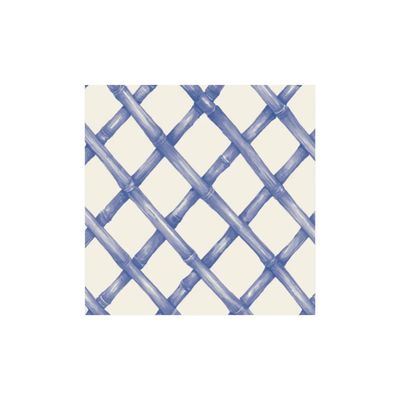 Blue Lattice Cocktail Napkin