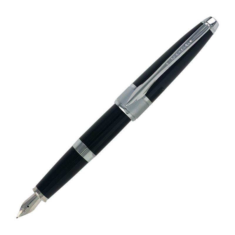 Cross Apogee Black Star with Rhodium Fountain Pen 18k Fine