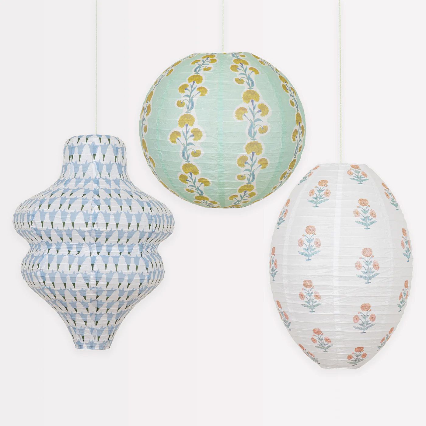 Molly Mahon Hanging Lanterns Blue