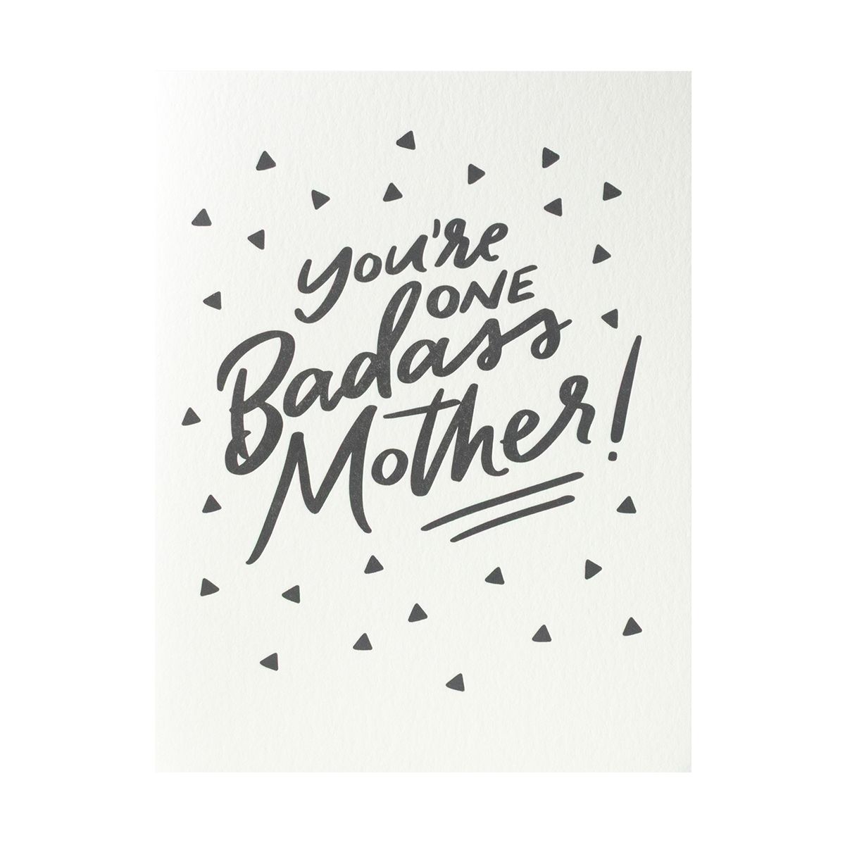Badass Mom Letterpress Card