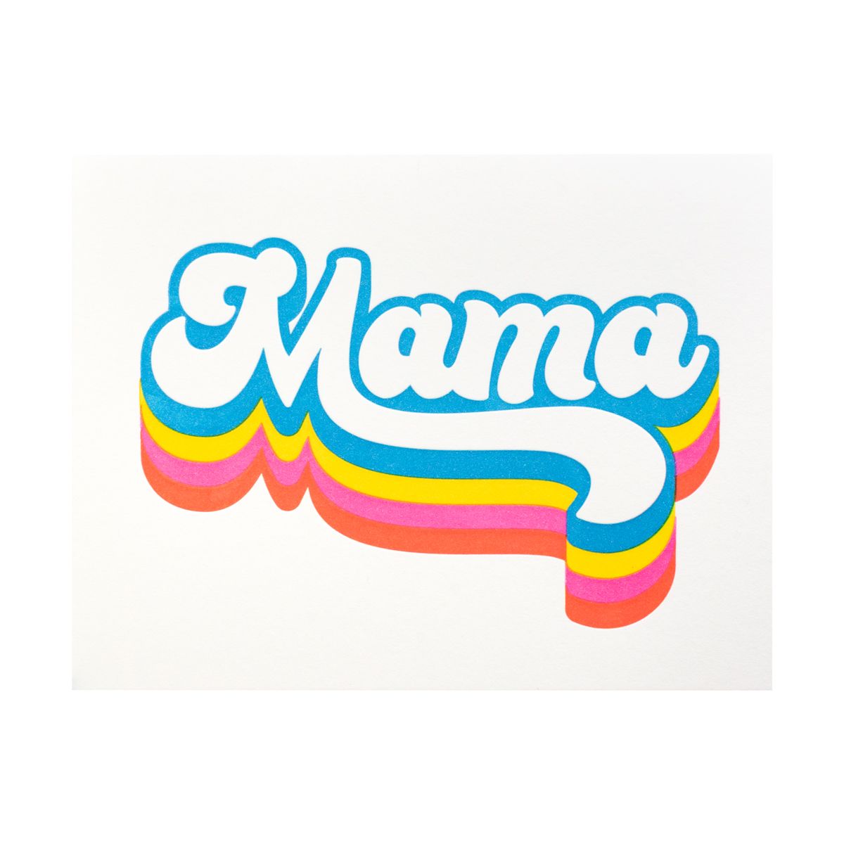 Mama Letterpress Card