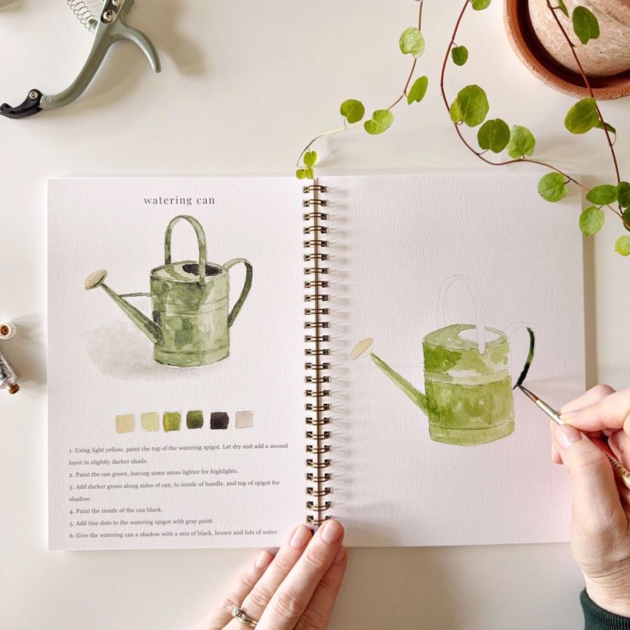 Emily Lex Watercolor Workbook - Garden