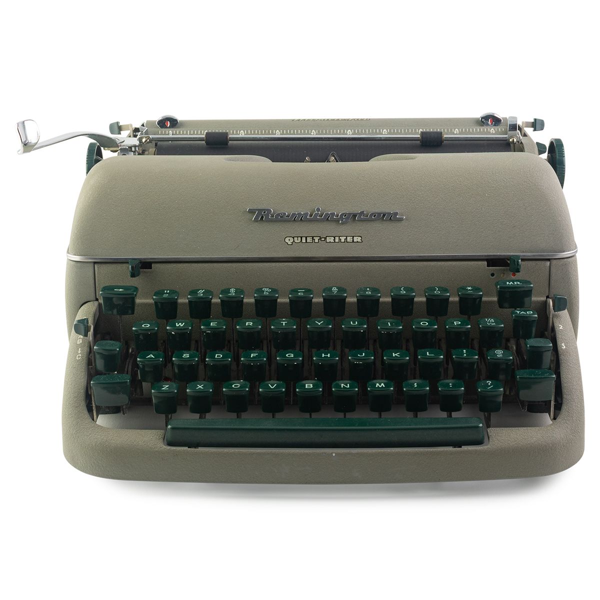Remington Quiet-Riter Green Typewriter