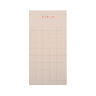 Ideas &amp; Plans Notepad in Coral