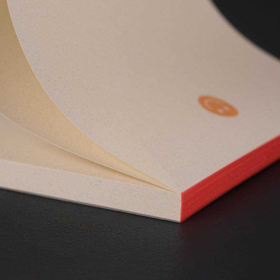 B6 Notepad - Smiley in Orange