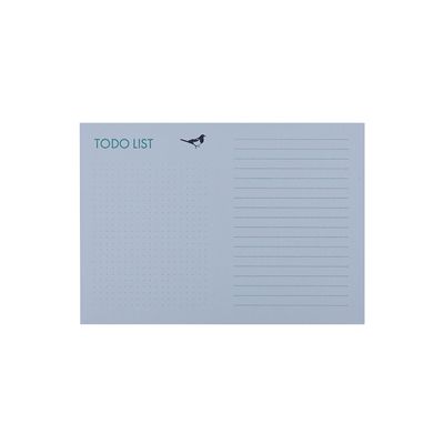 A5 To Do List Pad in Blue