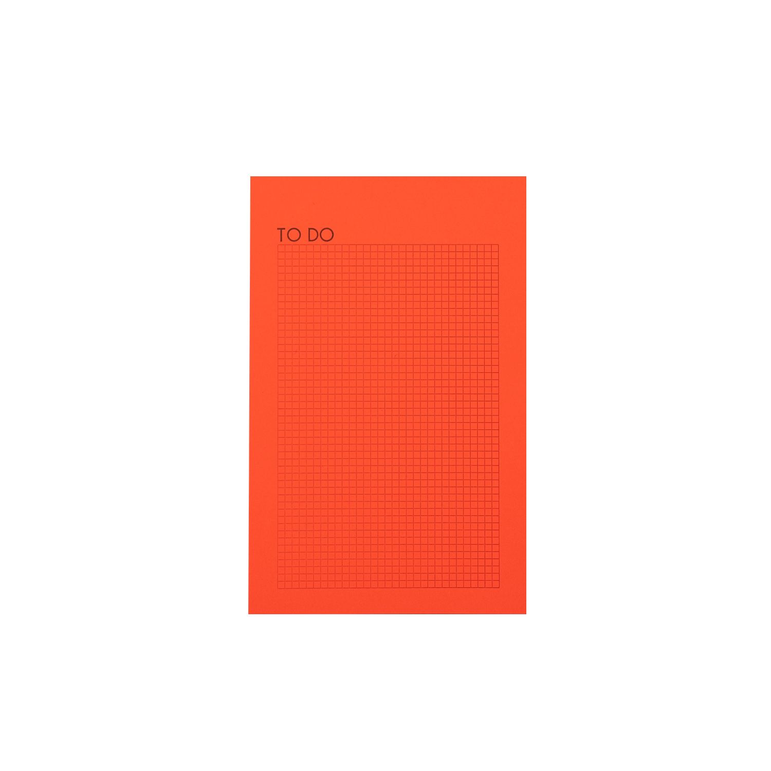 To Do List Pad in Fluo Orange