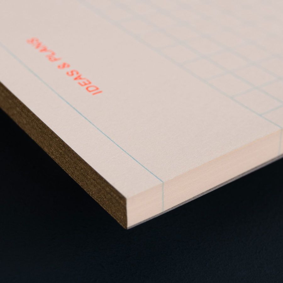 Ideas &amp; Plans Notepad in Coral