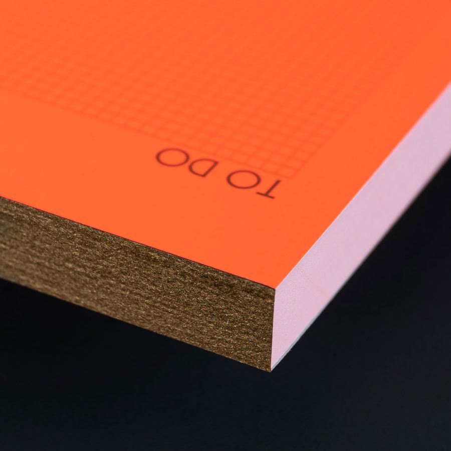 To Do List Pad in Fluo Orange