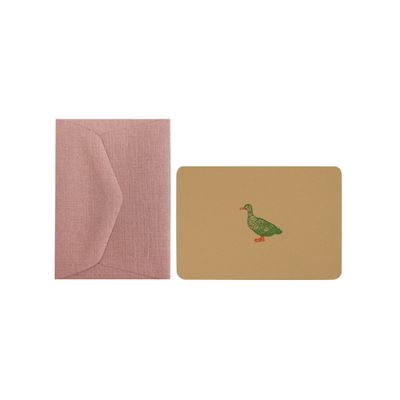 Mini Duck Card &amp; Antique Pink Envelope