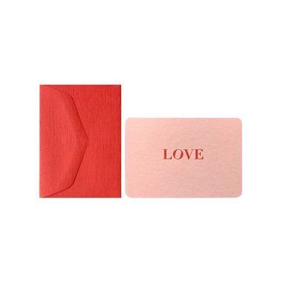 Mini Love Card in Camelia &amp; Geranium Envelope