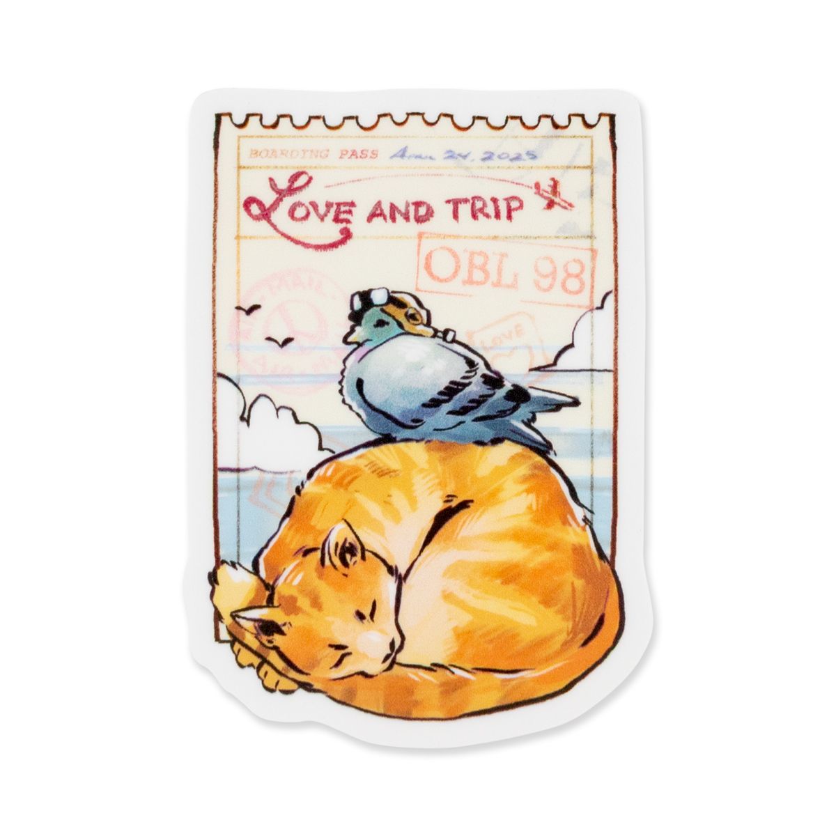 Oblation Love &amp; Trip Sticker