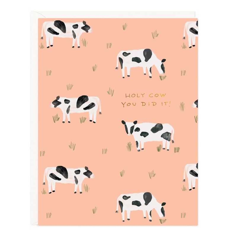 Holy Cow You Did It Card