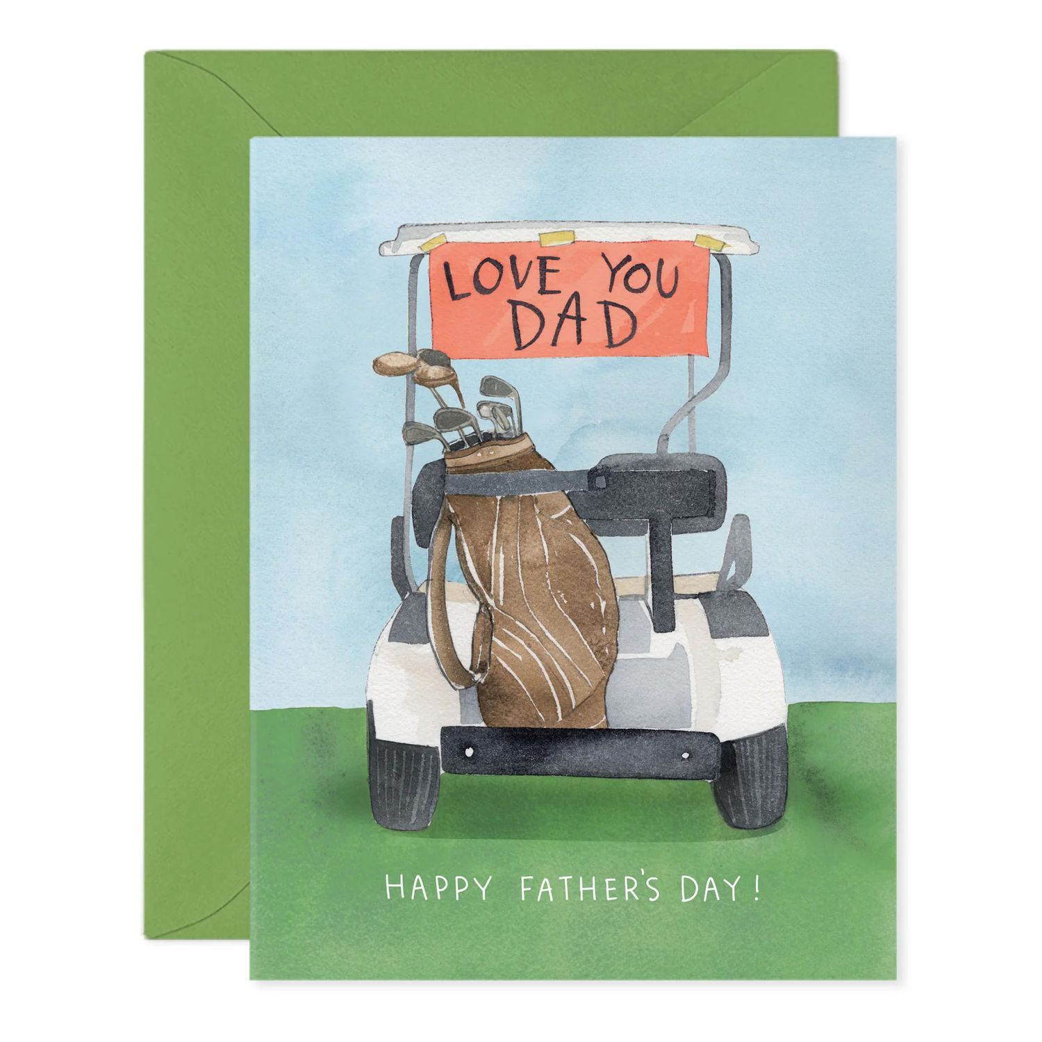 Golf Cart Dad Card
