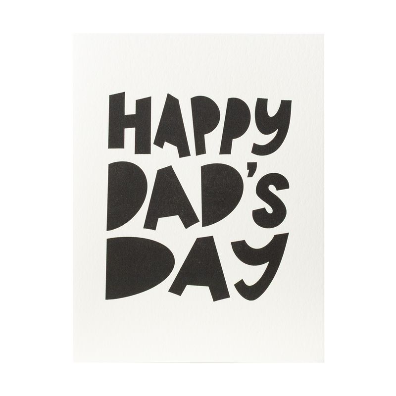 Dad&#39;s Day Chonky Letterpress Card