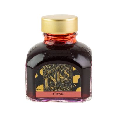 Diamine Coral Bottled Ink (80ml)