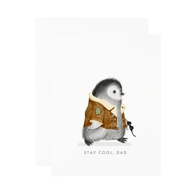 Cool Dad Penguin Card