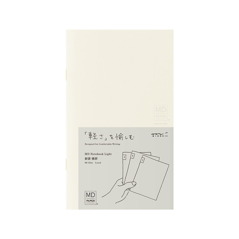 MD Notebook Light B6 Slim Lined - Set of 3
