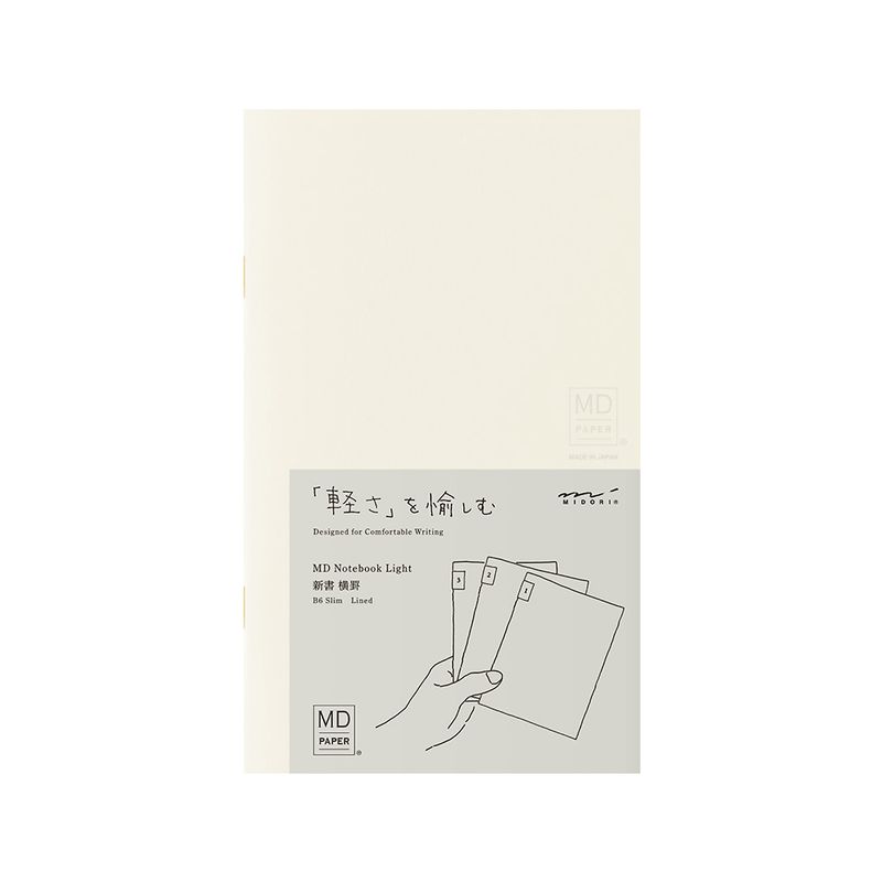MD Notebook Light B6 Slim Lined - Set of 3