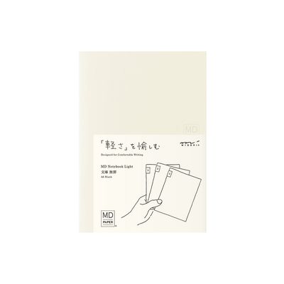 MD Notebook Light A6 Blank - Set of 3