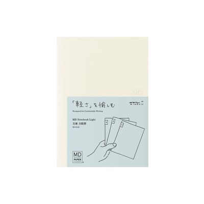 MD Notebook Light A6 Grid - Set of 3