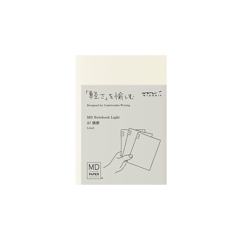 MD Notebook Light A7 Lined - Set of 3