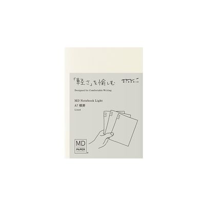 MD Notebook Light A7 Lined - Set of 3