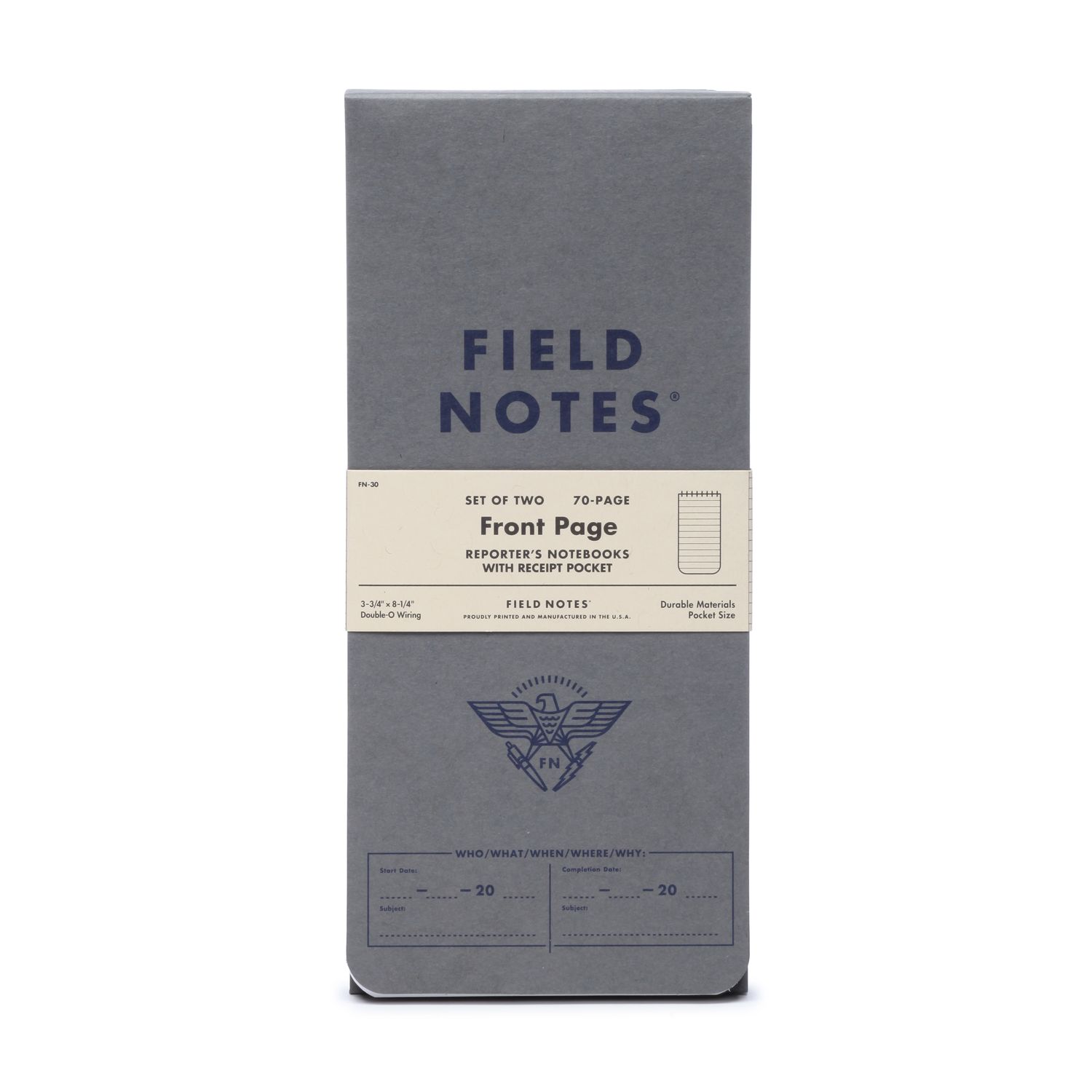 Front Page Reporter&#39;s Notebook 2-Pack