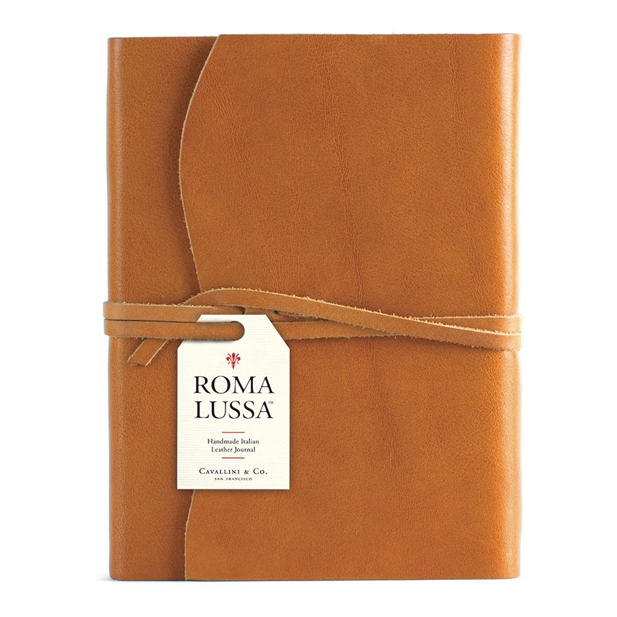 Roma Lussa Saddle Tan Journal 6x8&quot;