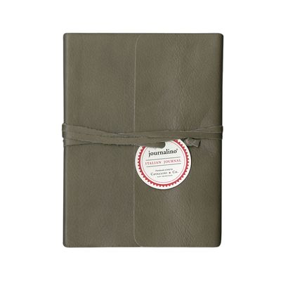 Journalino 5x7 Grey Leather Slim Journal