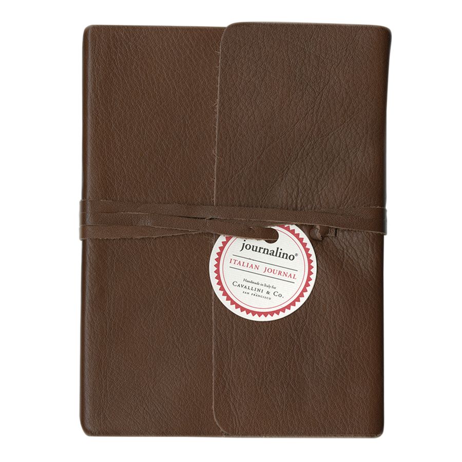Journalino 6x8 Brown Leather Slim Journal