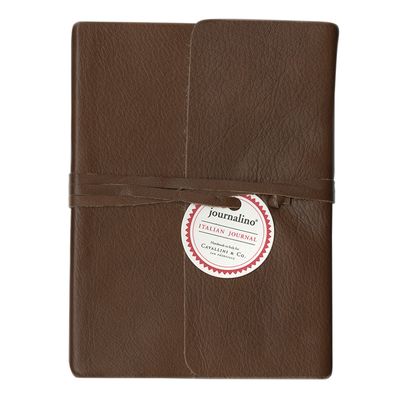 Journalino 6x8 Brown Leather Slim Journal