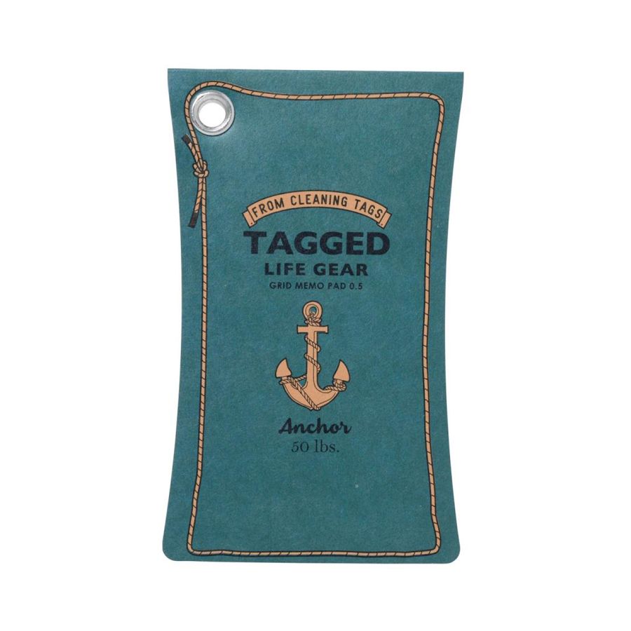 Tagged Memo Pad Anchor Blue