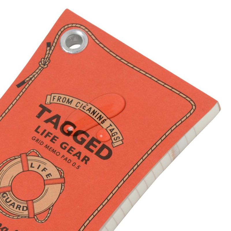Tagged Memo Pad Float Red