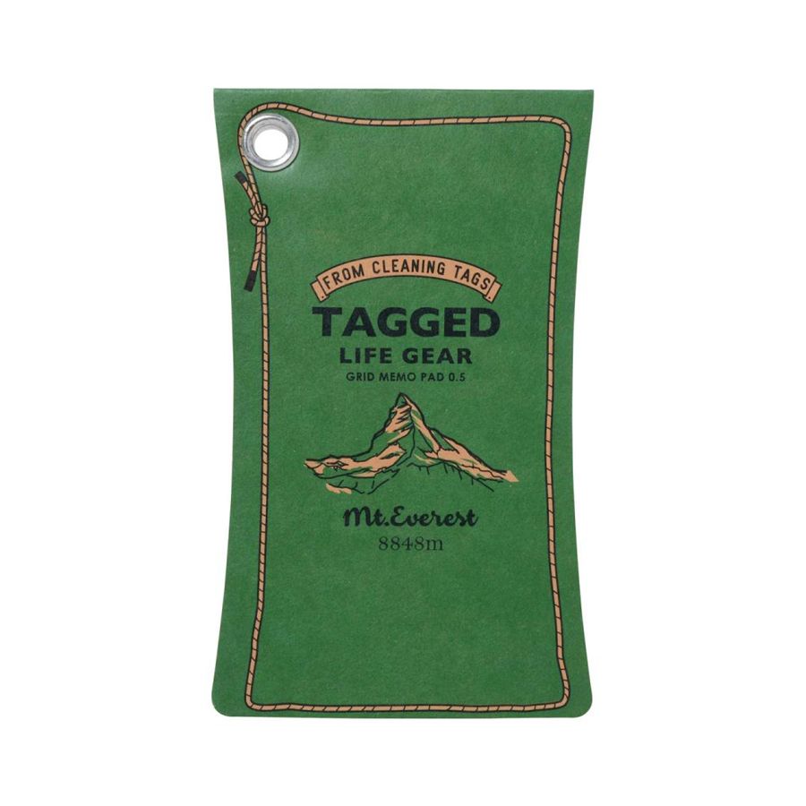 Tagged Memo Pad Everest Green