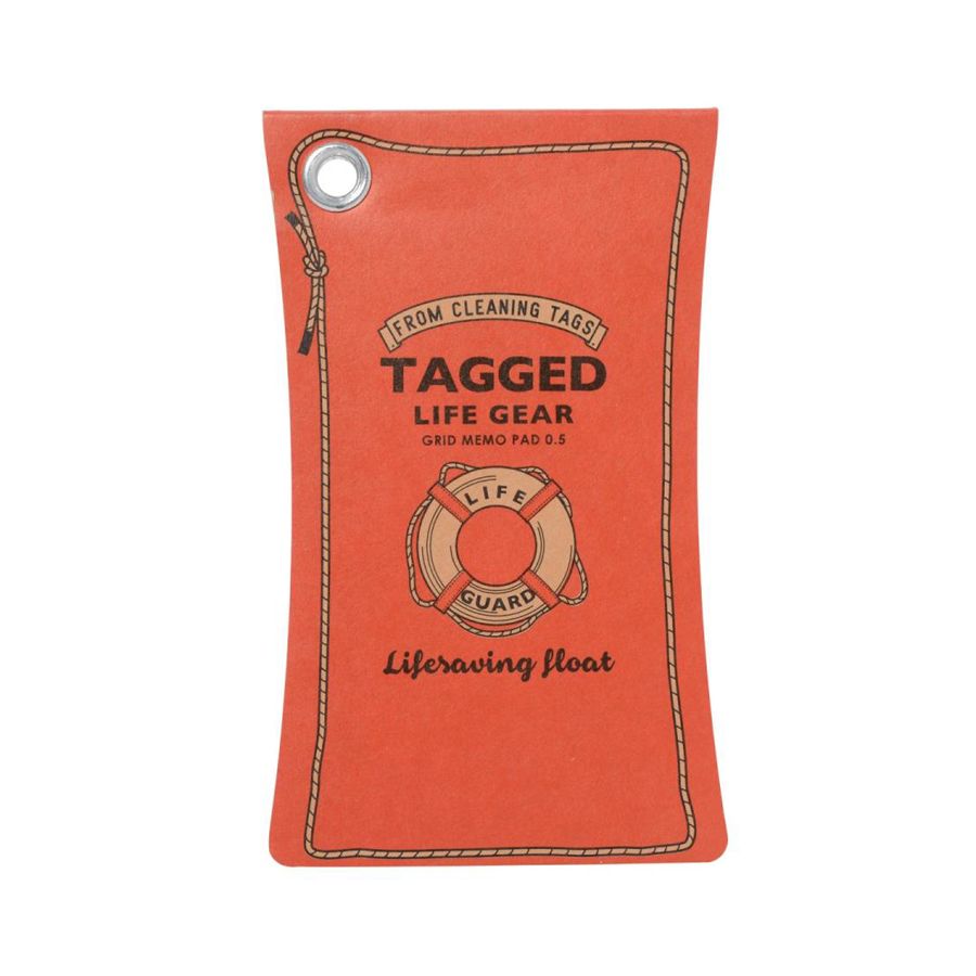 Tagged Memo Pad Float Red