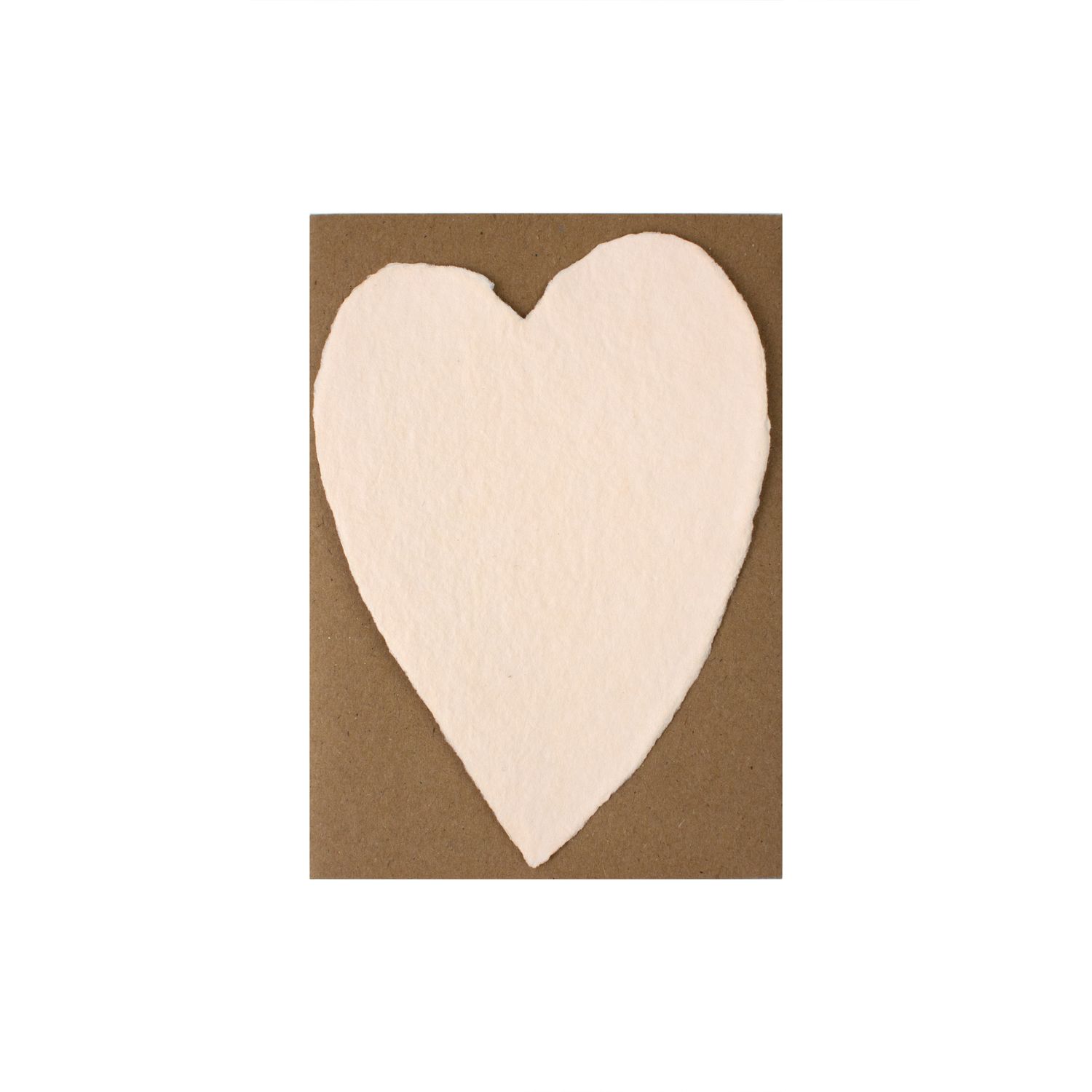 Small Blush Handmade Paper Heart, Size: Single