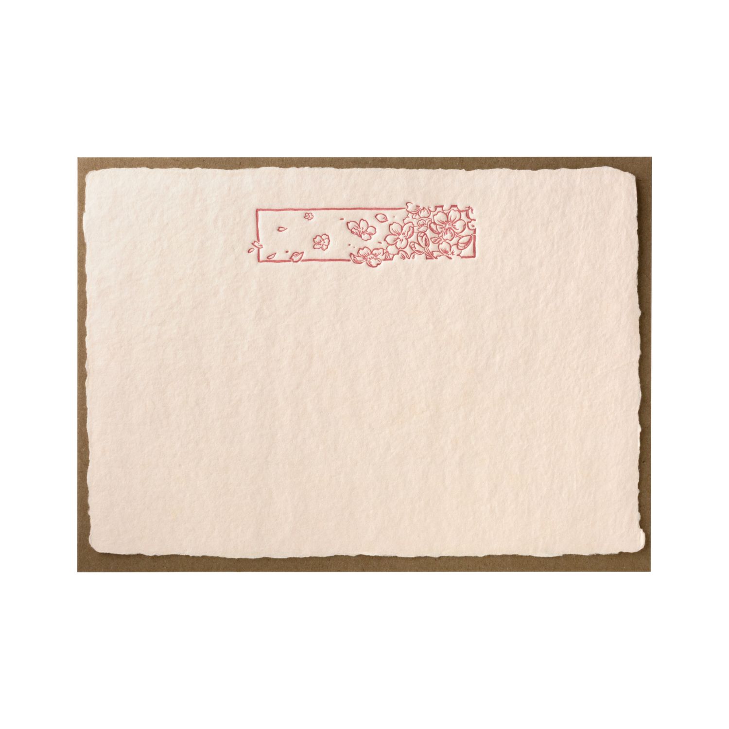 Blossom Deckled Correspondence Note, Size: Single