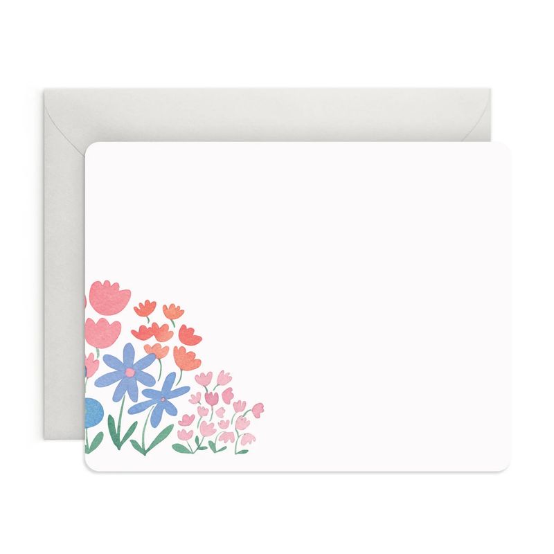 Flower Patch Flat Notes - Box of 8