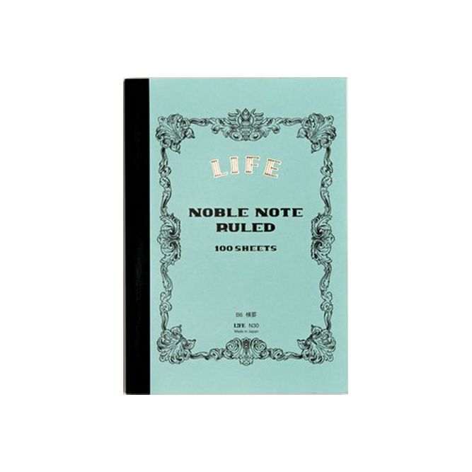 Life Noble Note B6 Blue Ruled Notebook