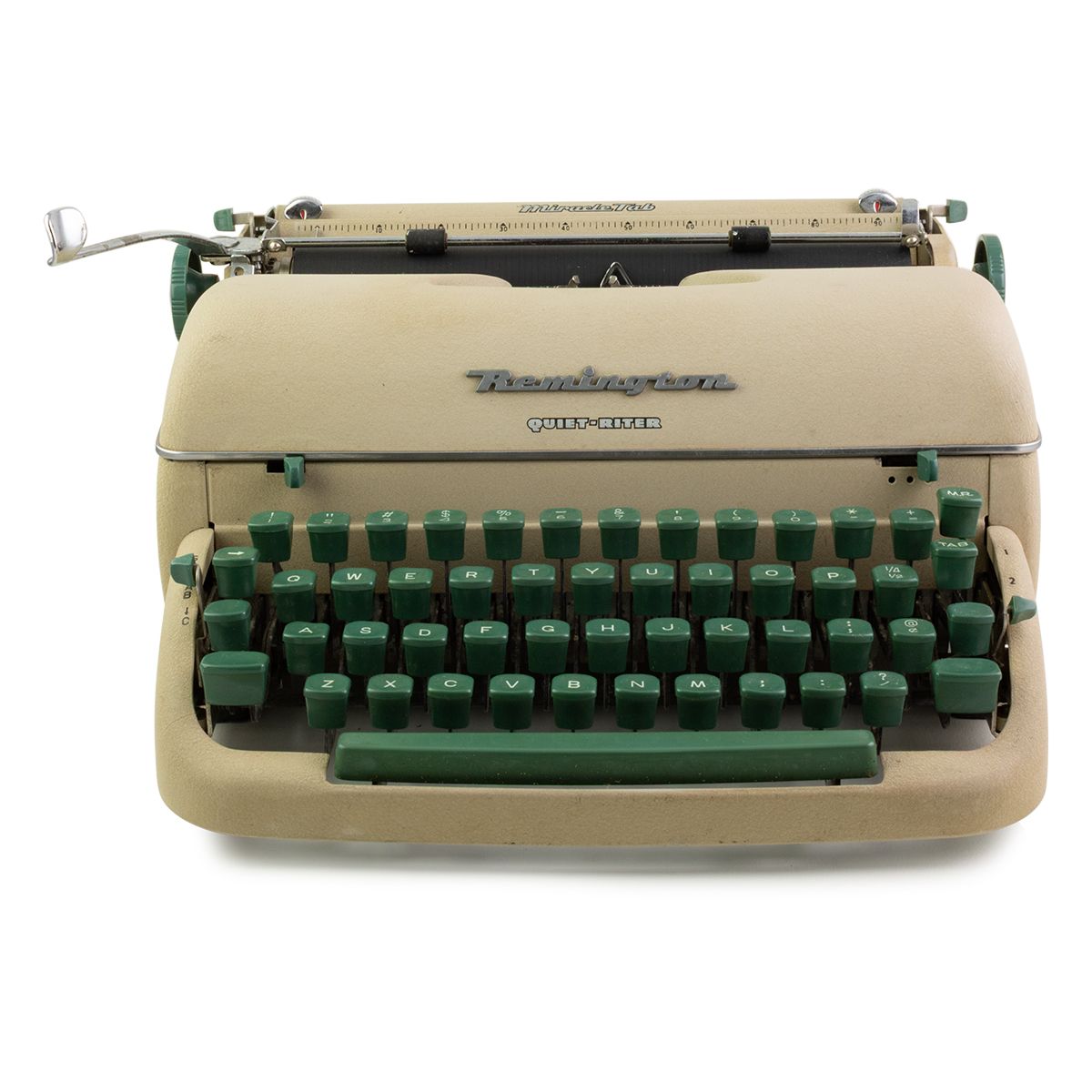 Remington Quiet-Riter beige/green Typewriter